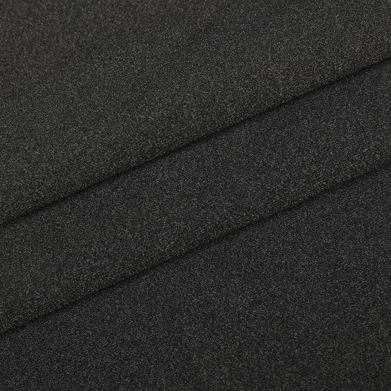 Tejido deportivo elástico de nailon poliéster lino gris rayas horizontales 